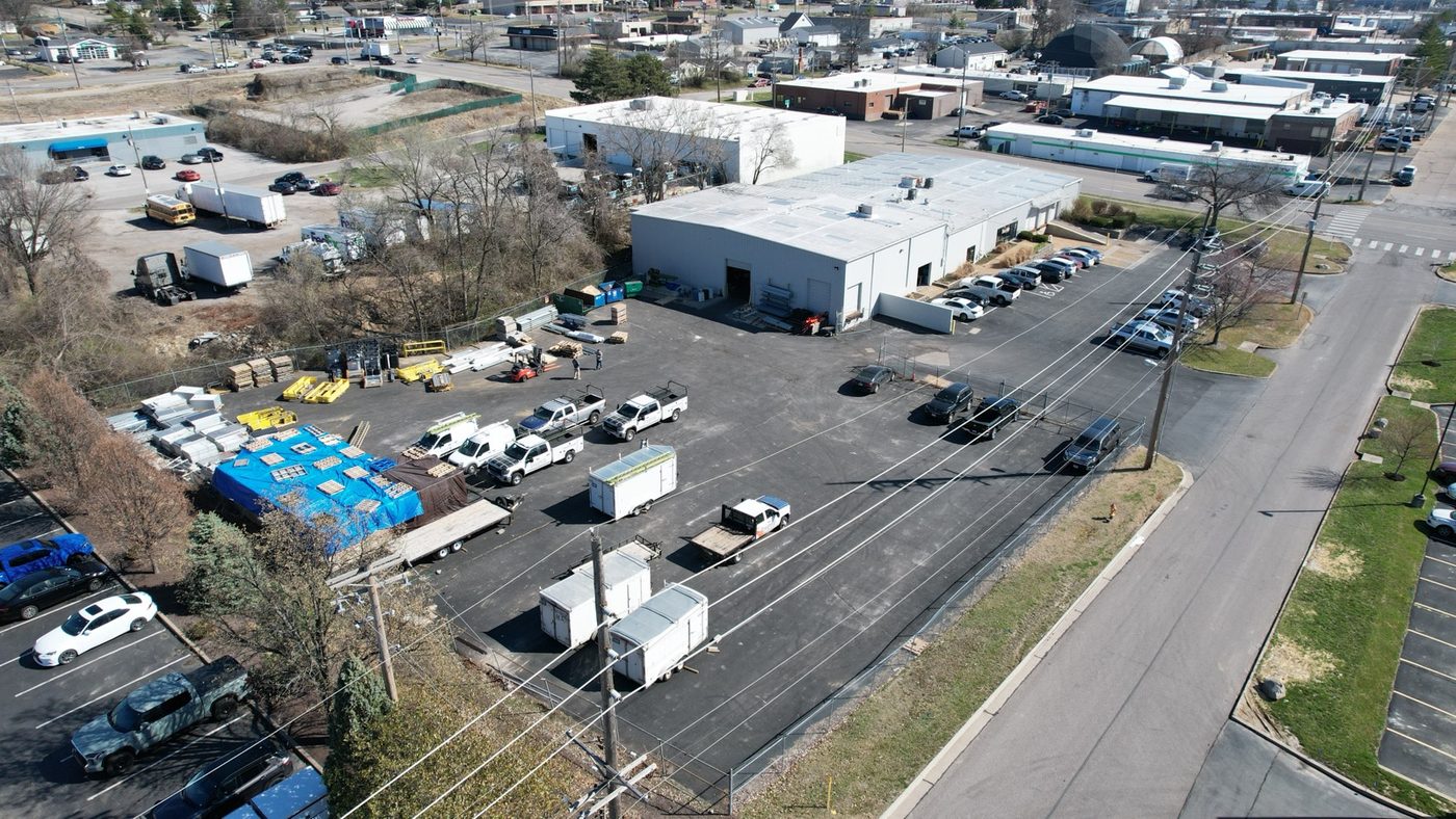 Industrial outdoor storage yard